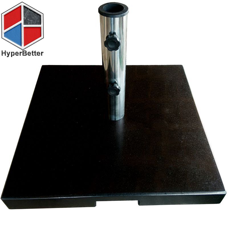 Square Black marble umbrella base